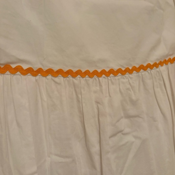 J. Crew White Midi Rickrack Trim Dress - Picture 5 of 7